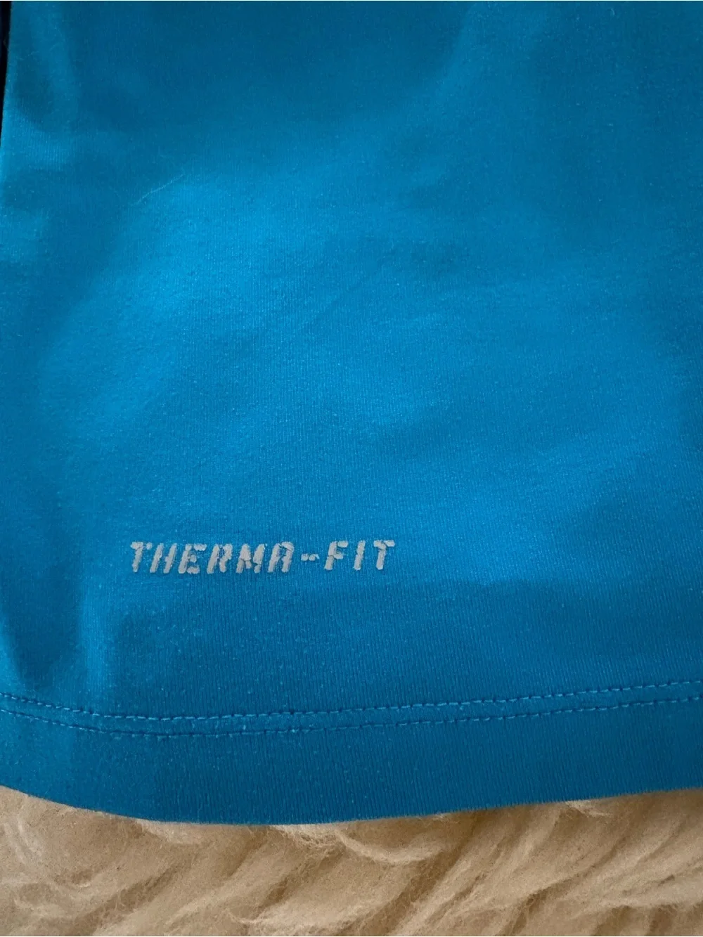Nike Turquoise Dri-Fit 1/4 Zip Performance Pullover Long Sleeve